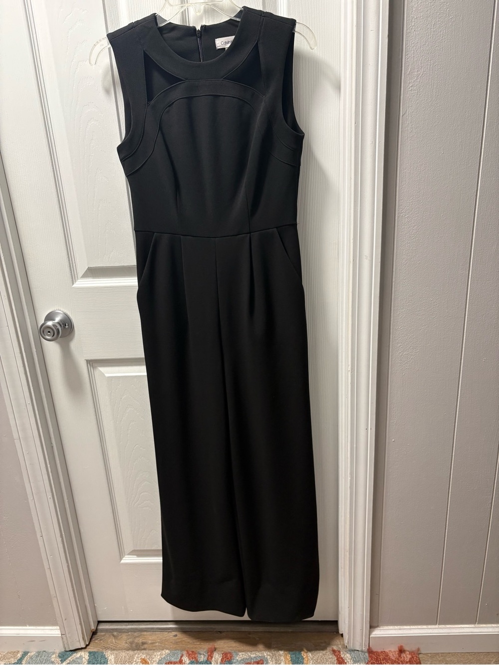 Calvin Klein Black Sleeveless Jumpsuit